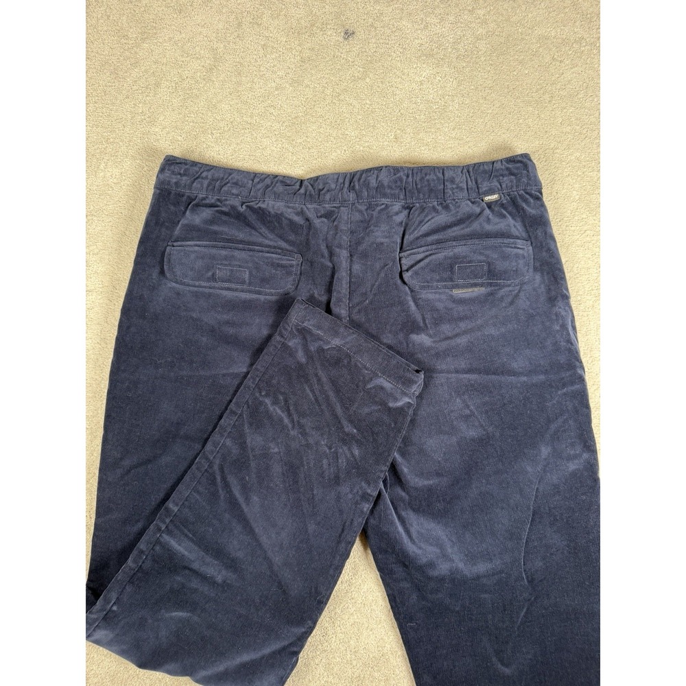 OAKLEY Velvet Corduroy Roam Commuter Trouser XL Drawstring Navy Blue Prestine